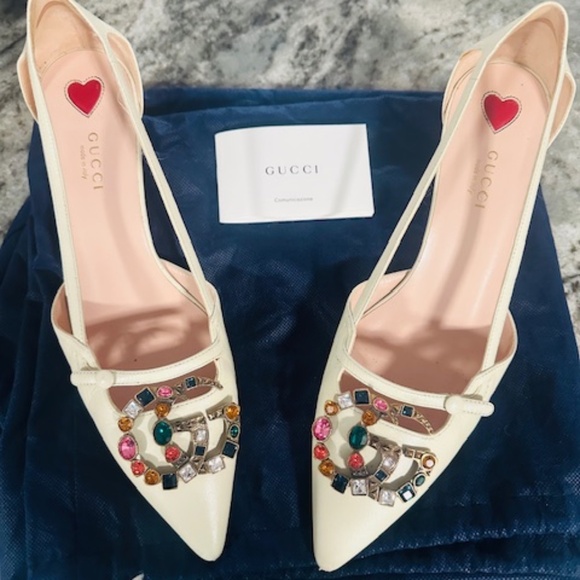 Gucci Jeweled Bamboo Heel Pumps (Size 39) US 8.5 ONLY WORN A FEW TIMES!! - Picture 2 of 14